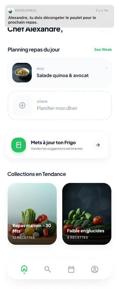 Aperçu App Mobile Notifications